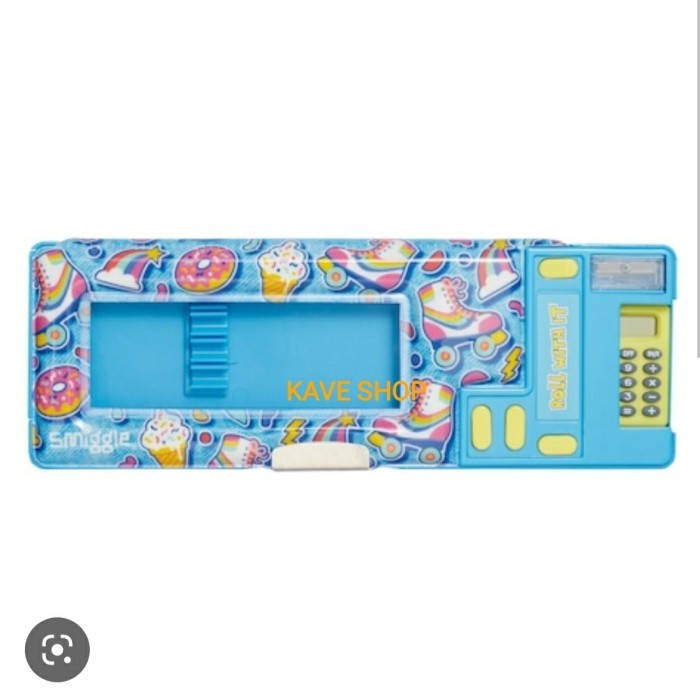 

[New]Best SMIGGLE Pencil Case Calculator Pop Out Hey - ORI - NEW - BEST PRICE - blue roll with