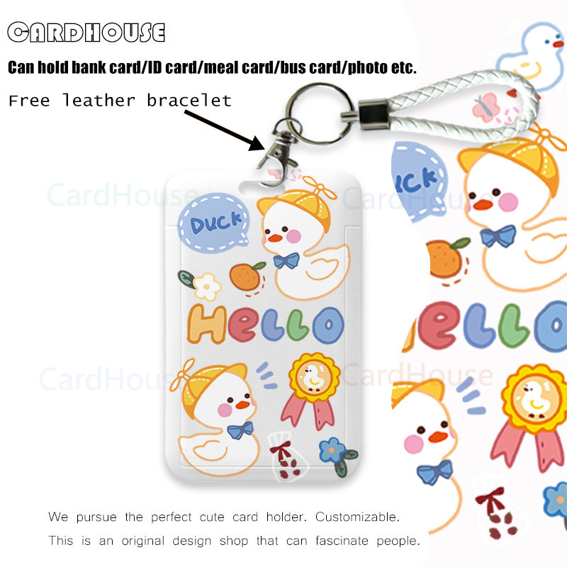 

( CardHouse ) ID CARD HOLDER DUCK Lucu LT31 Tempat Kartu Photocard Photo Card KARTUN