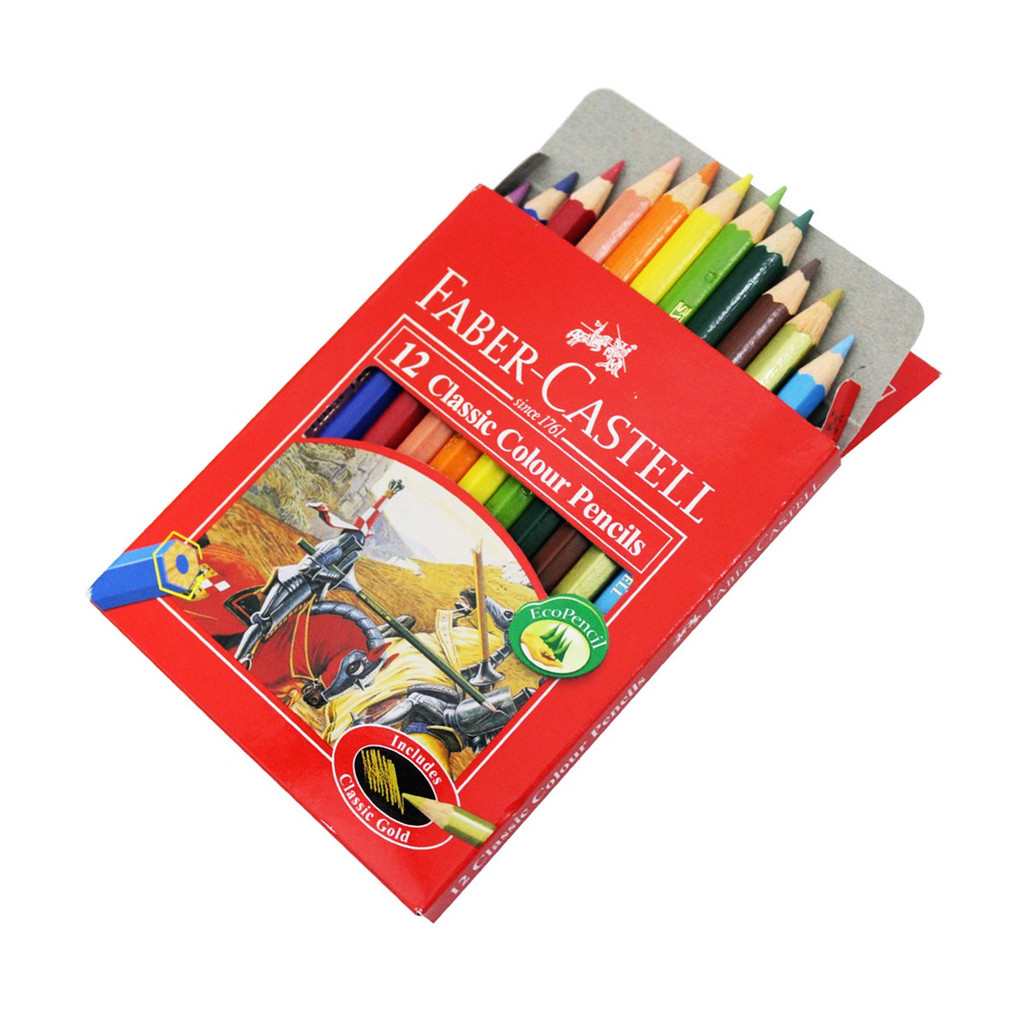 

Faber Castell Pensil Warna Classic 12 Warna Alat Gambar Melukis