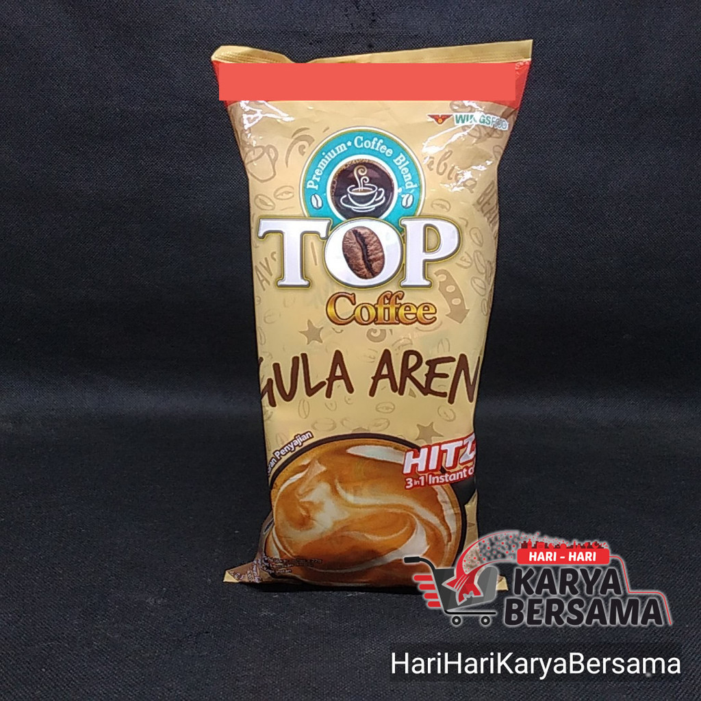 

KOPI BUBUK TOP COFFEE 3 IN 1 GULA AREN BAG 6+3 SACHET X 22GR