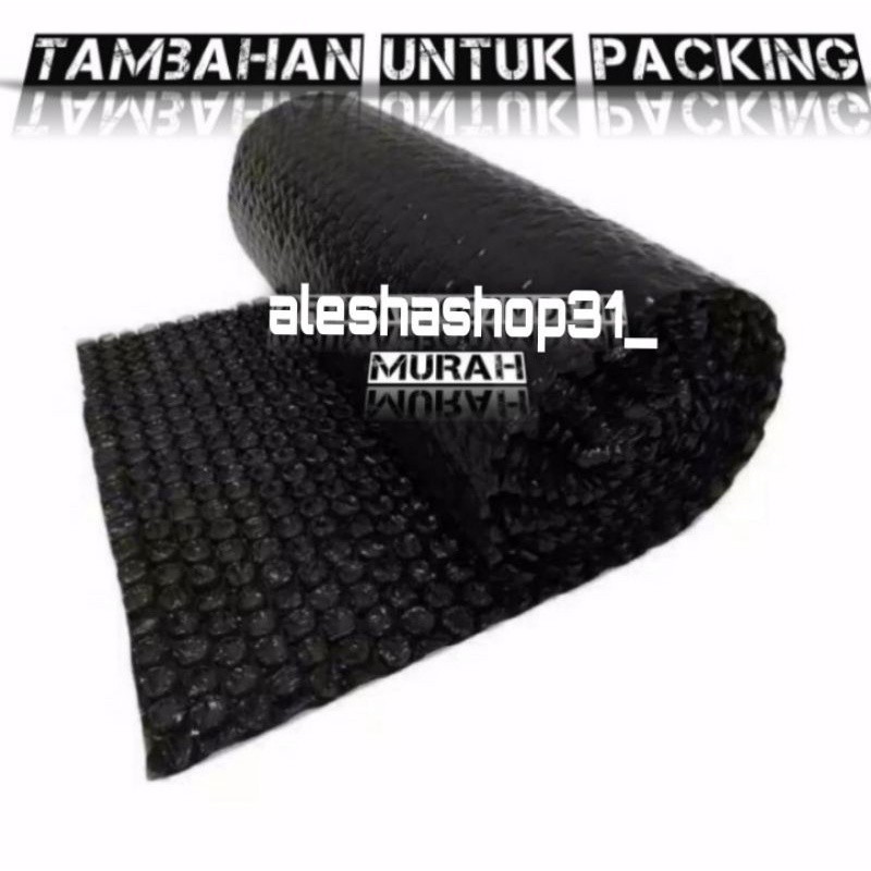 

bouble wrap tambahan packing agar barang lebih aman saat pengiriman