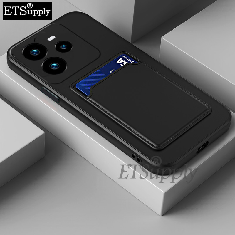 Phone case Realme GT7 GT8 Pro GT 7T C75 Soft Card Holder Slot Silicone Wallet Back Cover Realme GT7 