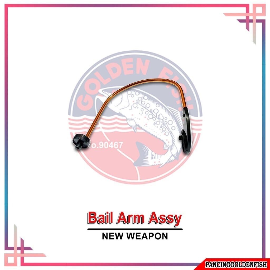 Sparepart Golden Fish Bail Arm Assy , Arm Reel Golden Fish New Weapon 11X 31X 51X Bail Arm Lever Kup