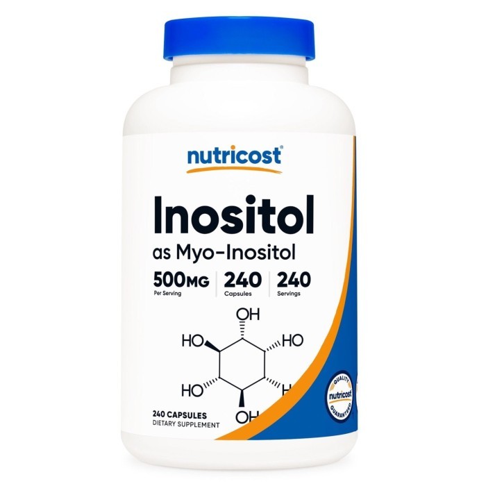 Nutricost Inositol as Myo Inositol 500 mg 240 Capsules Jual