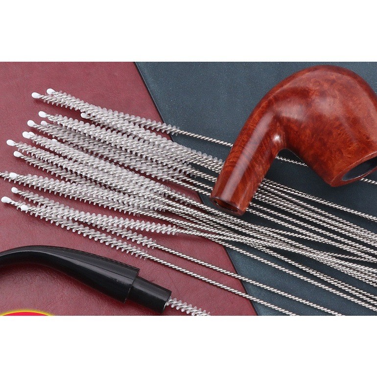 SIKAT / BRUSH / BRUS PEMBERSIH PIPA / STEM CANGKLONG BAHAN STAINLESS PANJANG