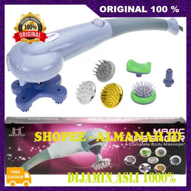 [BISA COD] Alat Pijat Elektrik Magic Body Massager 8 in 1 Fascial Massage Alat Pemijat Badan Multifu