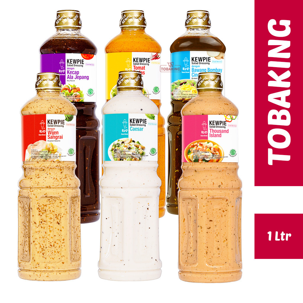 

KEWPIE Salad Dressing 1 liter Wijen Sangrai Caesar Thousand Kecap Jepang BESTCHOICE MART