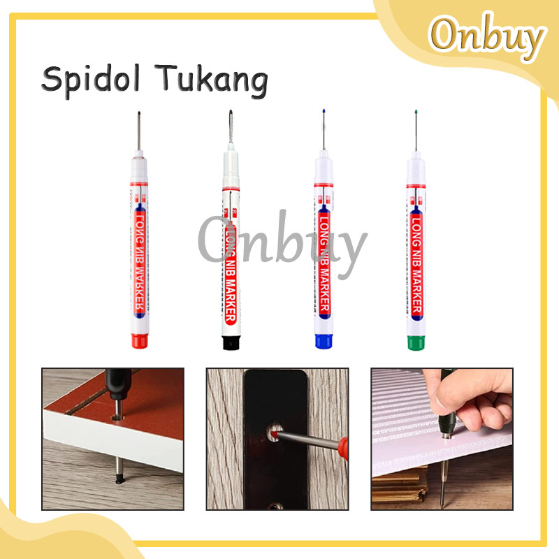 

Spidol Tanda Dengan Ujung Panjang Long Nib Head Marker Waterproof