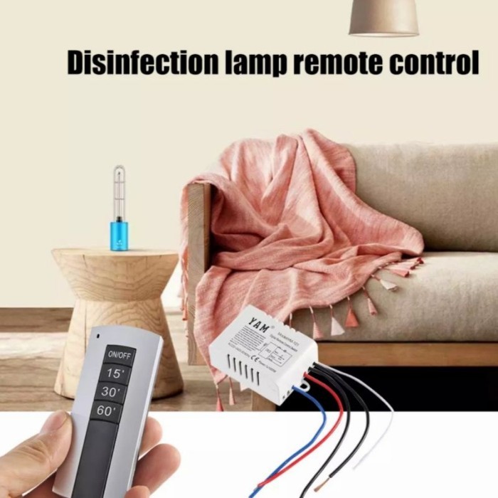 (COD) GSM Modul Timer Remote Control Switch On Off Otomatis Lampu Des