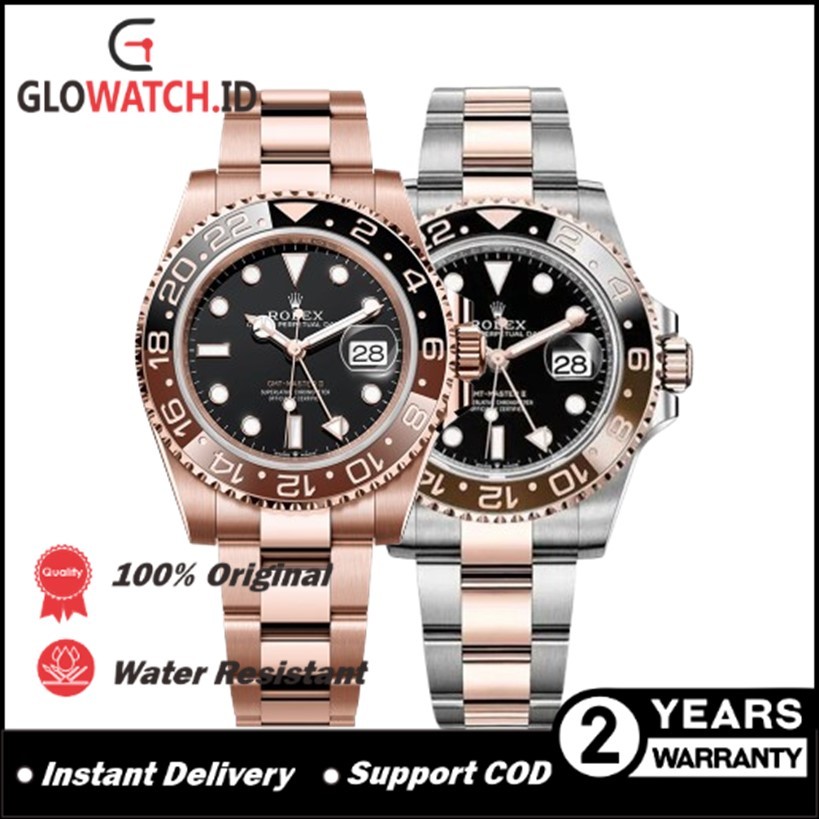 [Promo] Jam Tangan Pria Rolex 126711CHNR , 126715CHNR GMT-Master II Automatic Stainless Steel Strap 