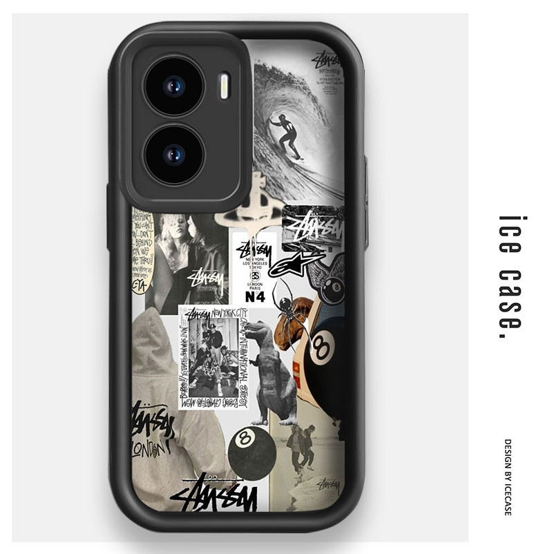 Soft Case Untuk Vivo S1 S1 Pro Y02 Y21 V23e V29 5G Premium Silicone Vivo Y16 Y27 Cowok Shockproof HP