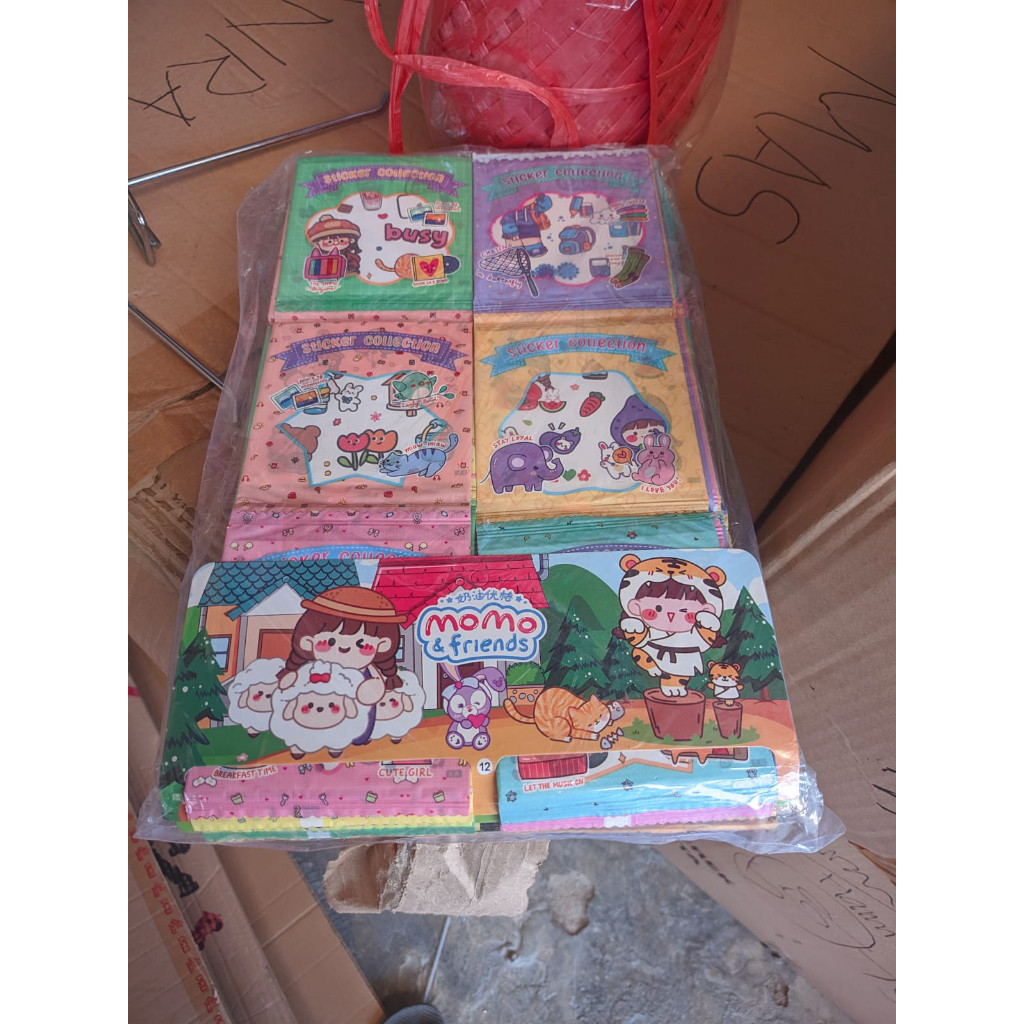 

10 bungkus stiker momo renteng
