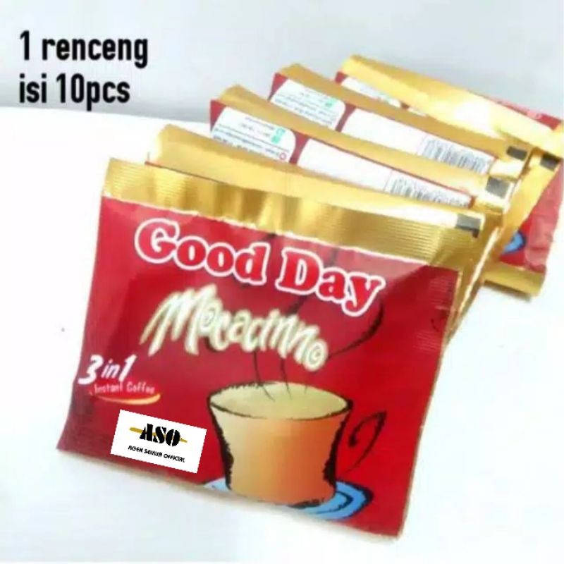 

GOOD DAY MOCCACINO sachet 20 gram Renceng all variant ( ISI 10 )