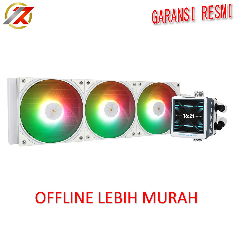THERMALRIGHT Frozen Warframe 360 ULTRA WHITE ARGB  w/ LCD Display CPU AIO Water Cooling
