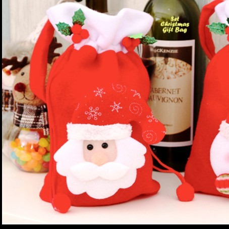 

Kantong Hadiah Natal Gift Bag Christmas Dekorasi Perlengkapan Natal - MERAH SANTA
