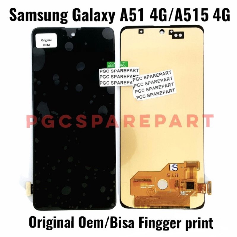 Original Oem LCD Touchscreen Fullset Samsung Galaxy A51 4G / A515 4G / A515F 4G / SM-A515F/DSN / A51