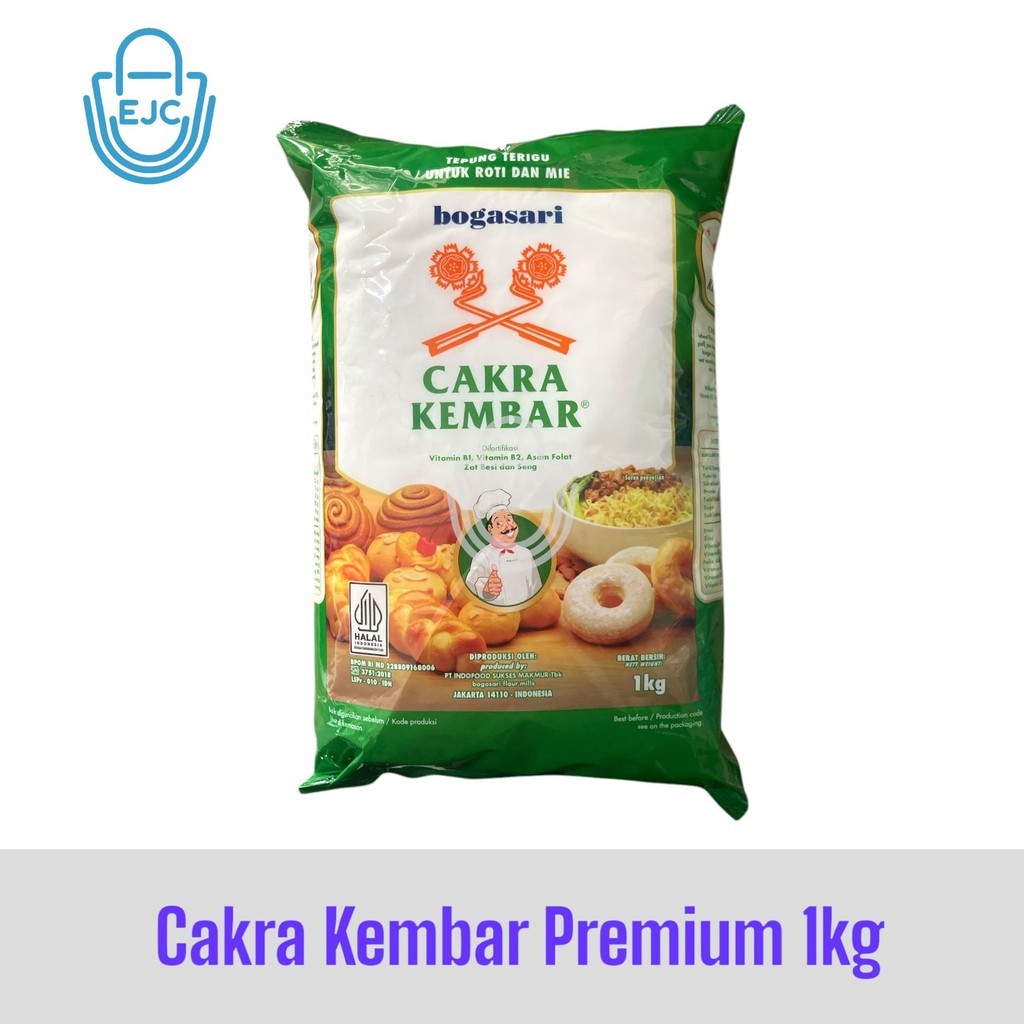

[EJC] Tepung Terigu Segitiga Biru Cakra Kembar Kemasan Premium 1kg