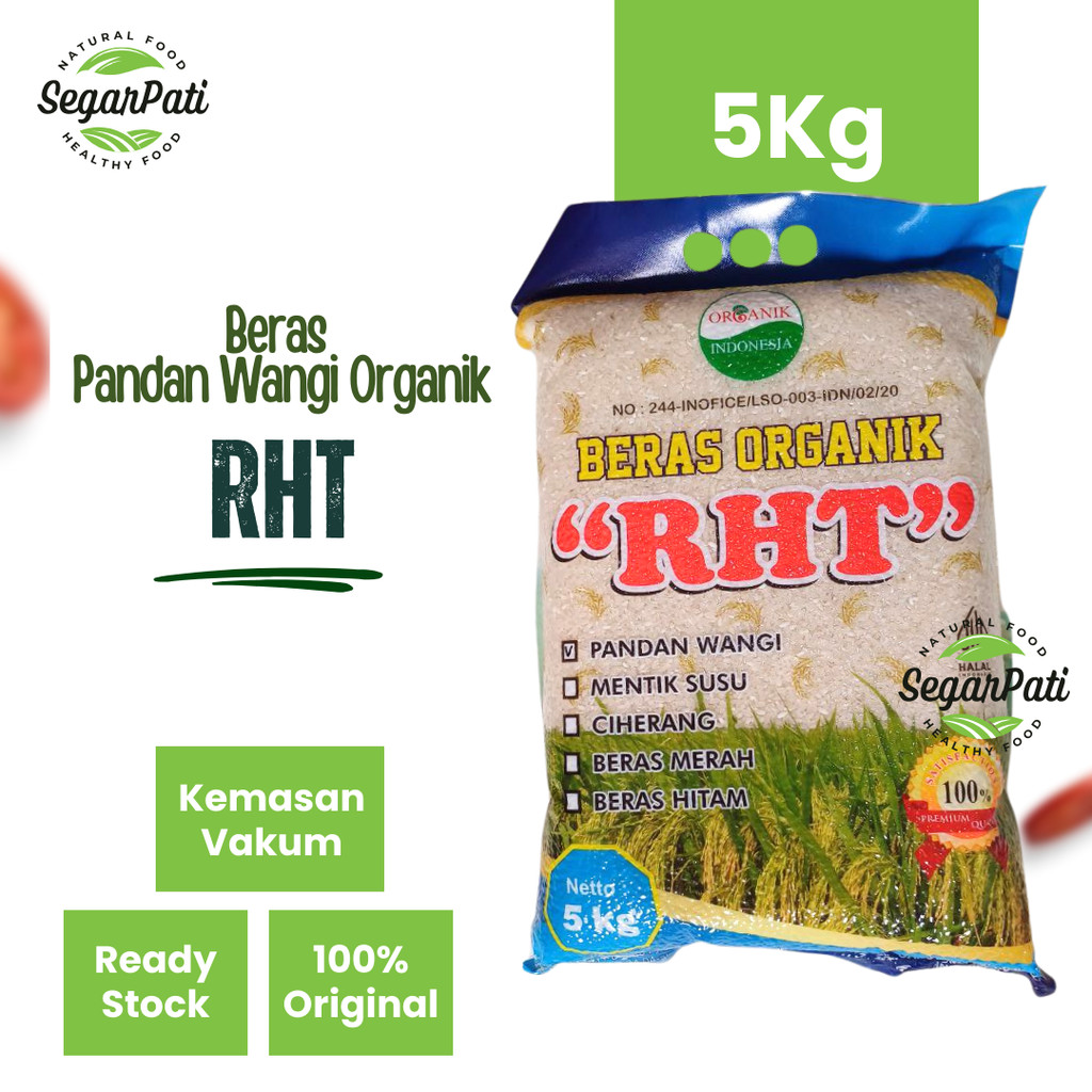 

5Kg Beras Pandan Wangi Organik Premium RHT Bersertifikat