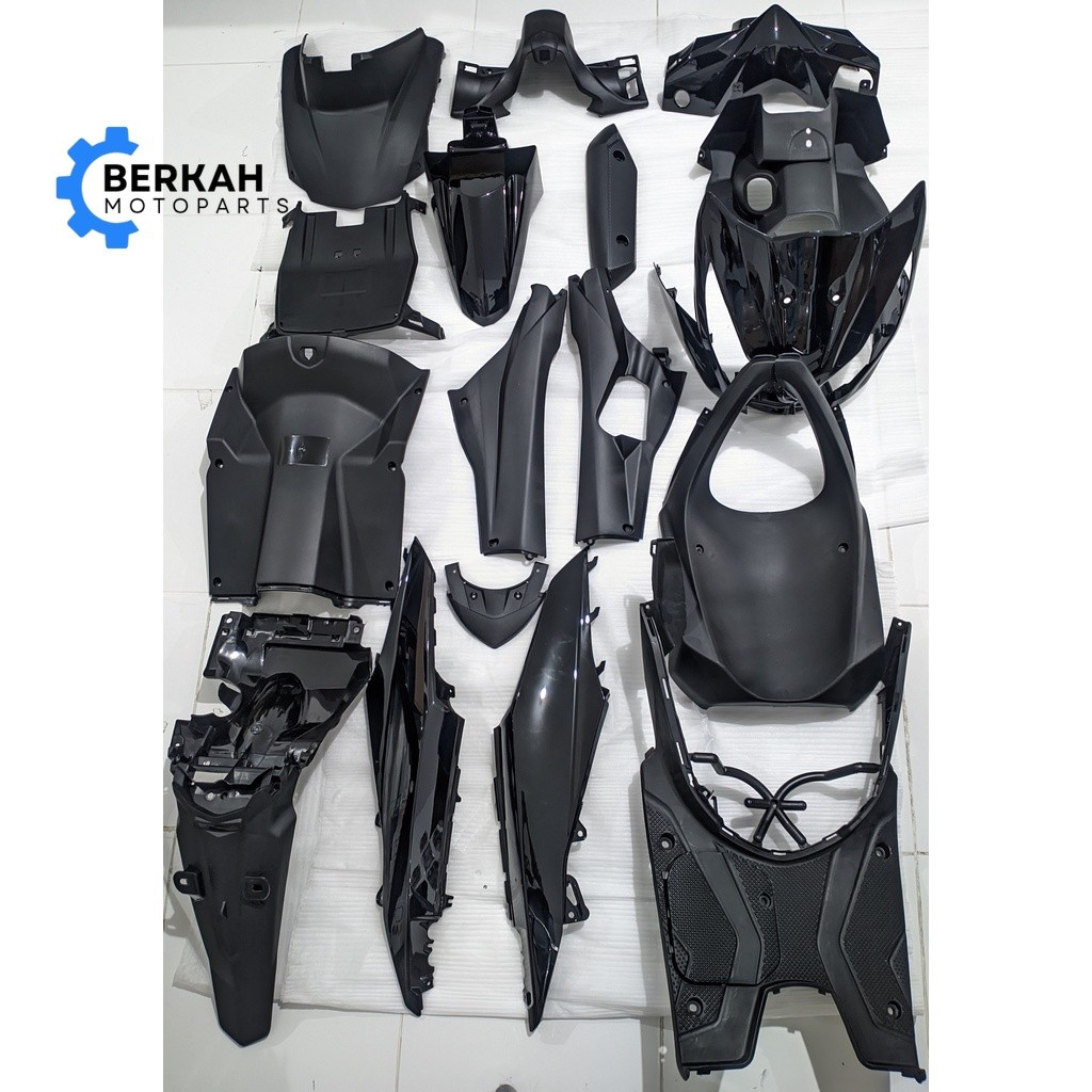 Full Body Beat FI CBS K25 2012 2013 2014 Hitam WIN | complete set bodi kasar halus motor honda injek