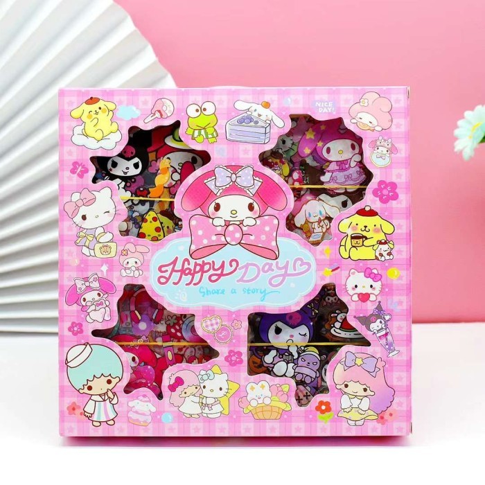 

Stiker MOMO Korea Gliter Murah Cutting Sticker Boneka Viral Grosir - HAPPYDAY PINK