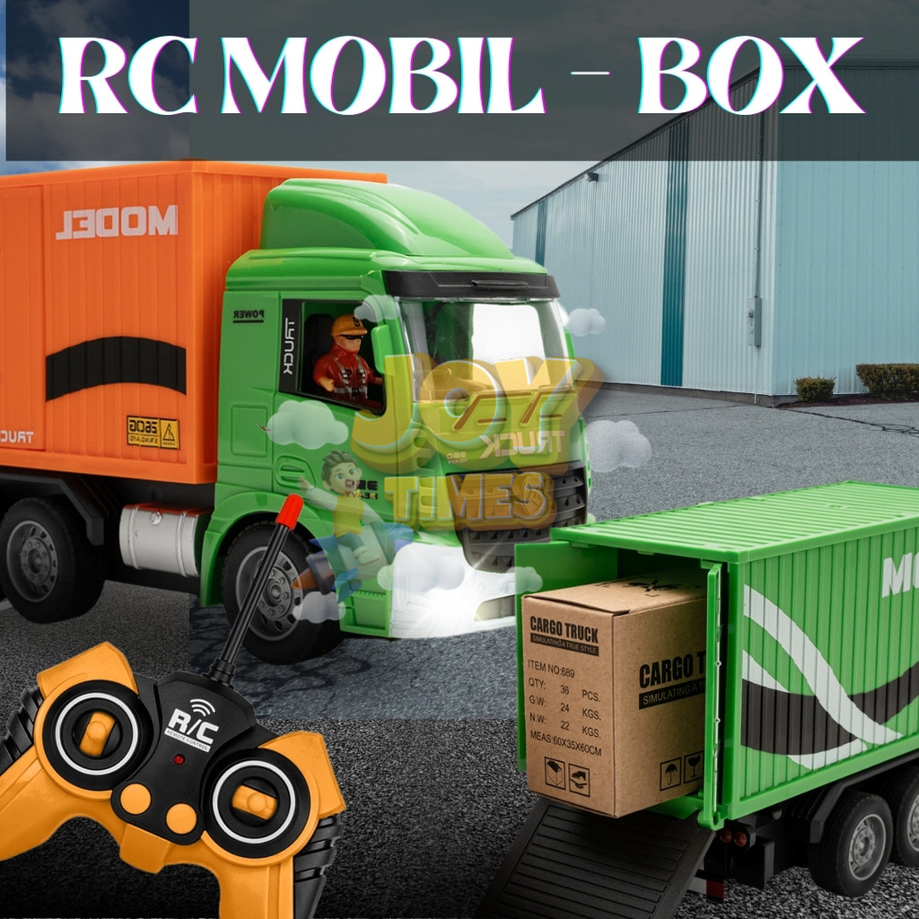 MOBIL REMOTE CONTROL BOX 6CH HENGJIAN RC MOBIL BOX JNT JNE CARGO TRUCK 1:20 RC PICKUP