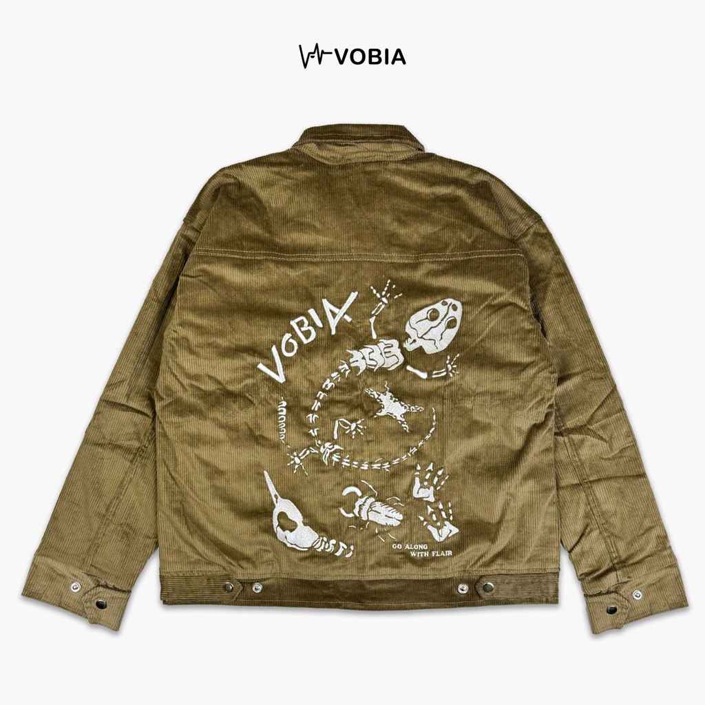Vobia Work Jacket Boxy Corduroy - Fosil Brown