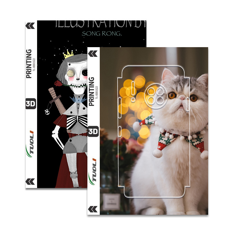 

TUOLI50pcs Back Cover Protective Blank Sticker Photo DIY Printing for Hydrogel Film Cutting Machine Customized Phone Skin Images