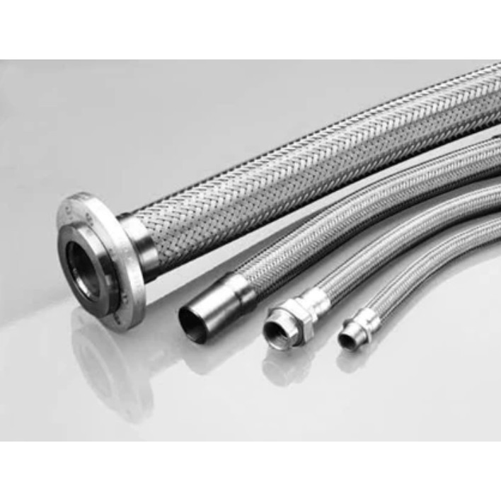 Selang Flexible metal hose Sus 304 1" X 60 Cm,C/w Water Mur Ss 304