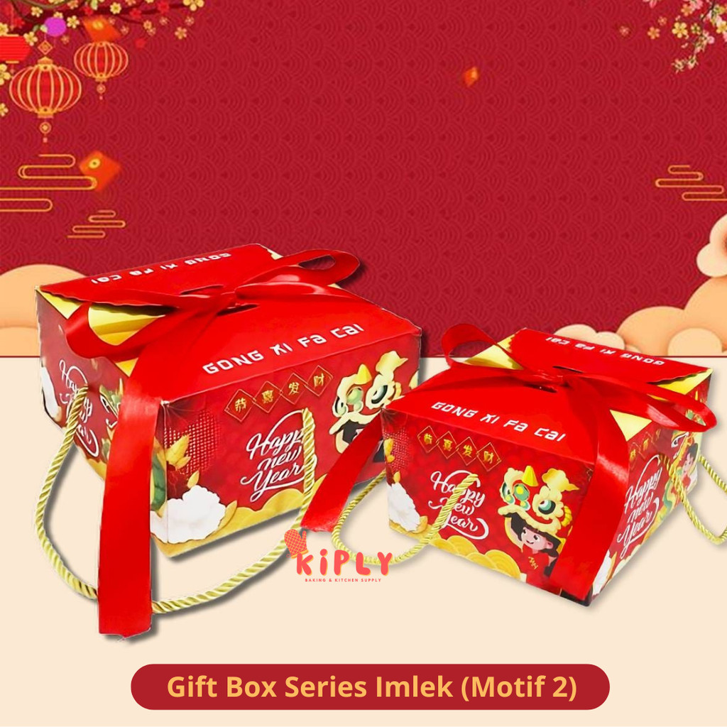 

Gift Box Series Imlek Motif 2/ Gable Box Souvenir Imlek/Aksesoris Imlek