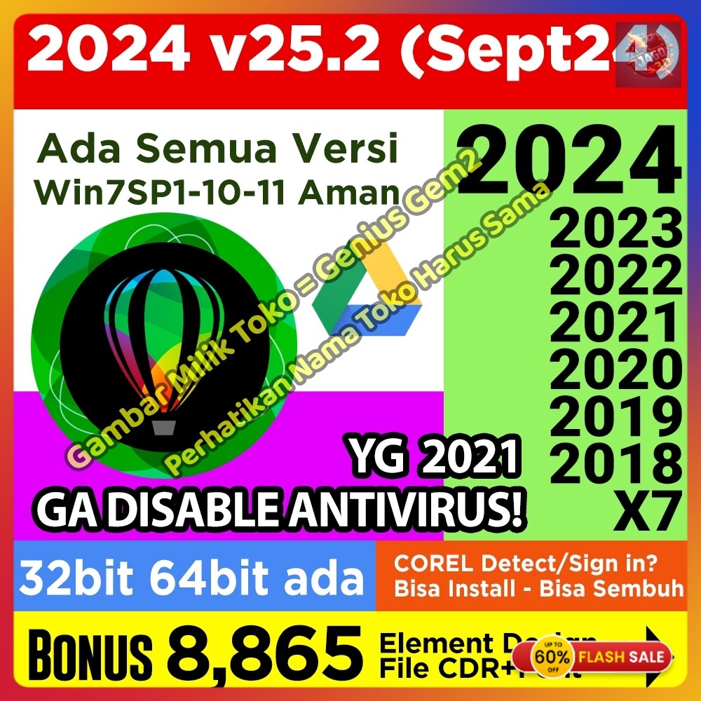 CorelDraw 2021 Corel - Win INCLUDE VERSI TERBARU