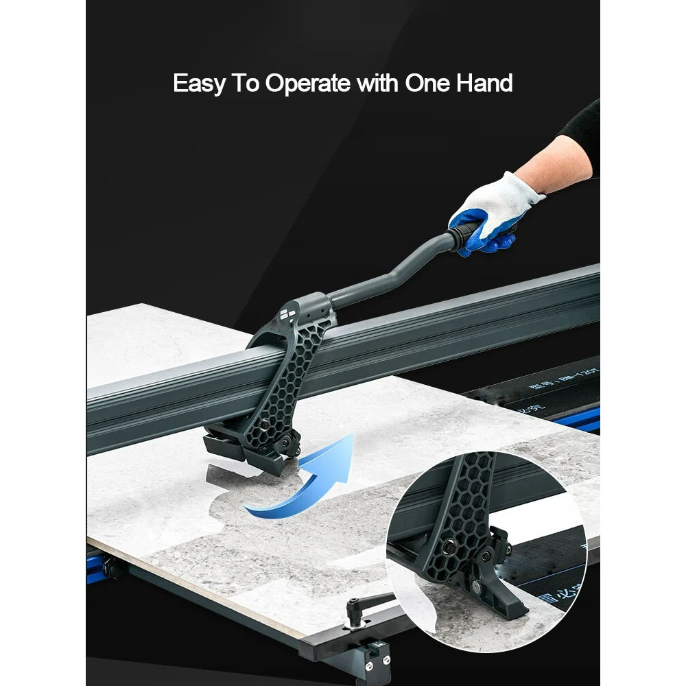 

Portable Stone Cutting Machine 1.2 M Of Water Knife Track Push Broaches Manual Desktop Tile Slate Cutter Cutting Tools 45 Degree