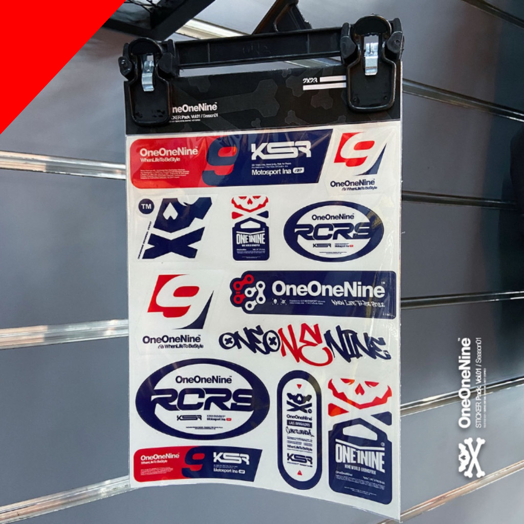 STICKER PACK RACING KSR ONEONENINE STIKER CASE AFF
