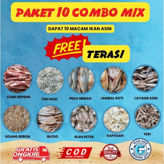 

PROMO PAKET [ 10 IKAN ASIN ] COMBO MIX MENARA JAYA