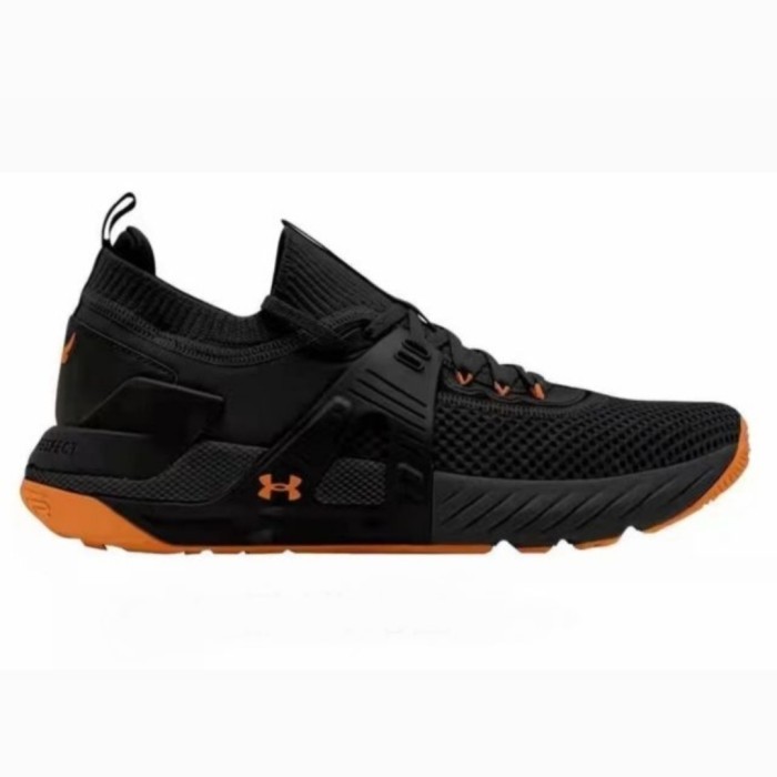 Sepatu Under Armour Project Rock 4 Black Orange - 40