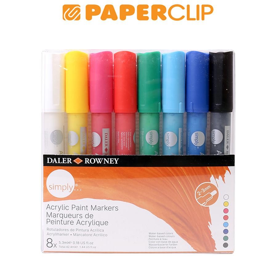 

PAINT MARKER ACRYLIC COLOR SIMPLY 126300904 SET 8C