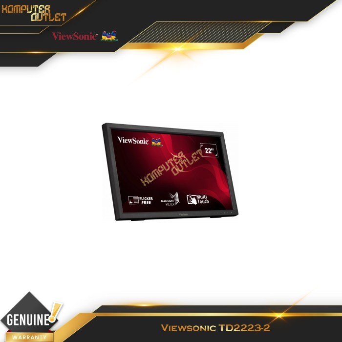 Viewsonic TD2223-2 22” Inch IR Touch Monitor TD2223-2 10-Point Touch TD 2223 - 2 HDMI VGA