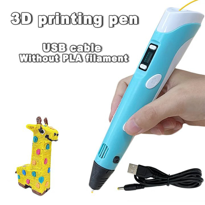 

3D Printing Pen DIY Three-dimensional Painting Children Toys Fun Camouflage with Power Adapter PLA Filament New Style Gift