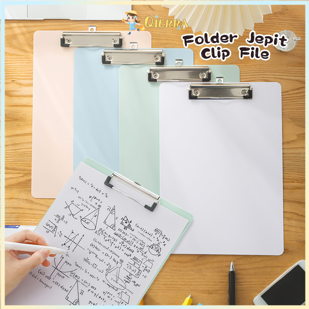 

Qierra Papan Jalan Cover File Organizer Clipboard Fleksibel A4