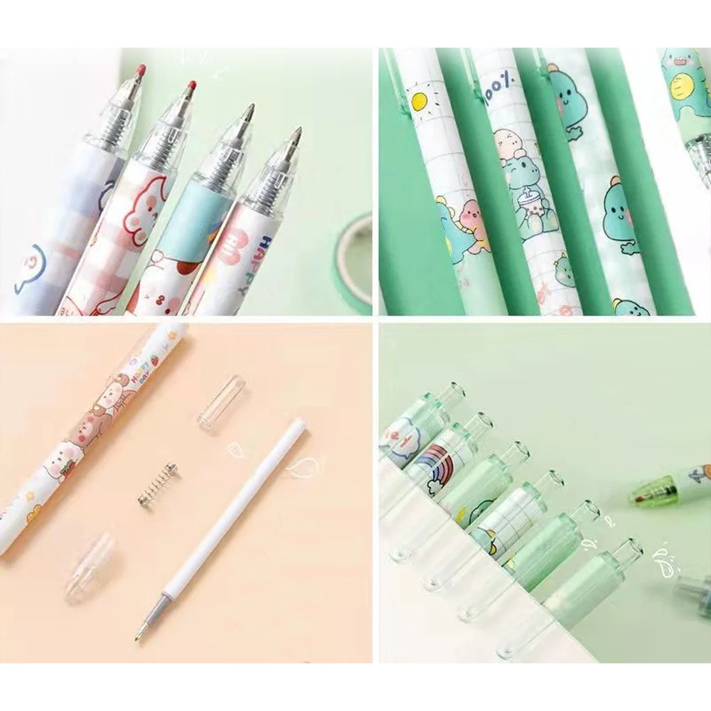 

Pulpen Set Karakter Lucu Citra H643 Pulpen Mekanik isi 6pcs Bolpoin Gel Keren