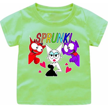 SANKIDS// Baju kaos Atasan Sprunki Ungu Oren Hitam Anak Cowok/Cewek 1-12TAHUN/REMAJA/DEWASA S-7XL