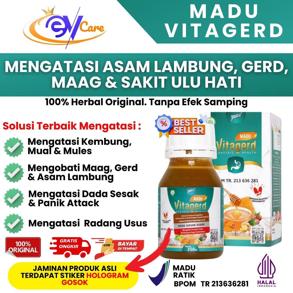 Madu Vitagerd 100% Original BPOM Vitagerd Obat Lambung Asli Vitagerd Madu Asam Lambung