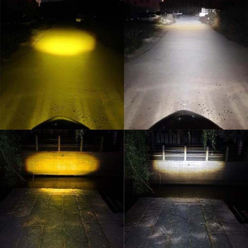 PALING MURAH Lampu led H6 motor super terang CR7 Lampu laser motor- 2 Mode High Low Beam untuk Lampu