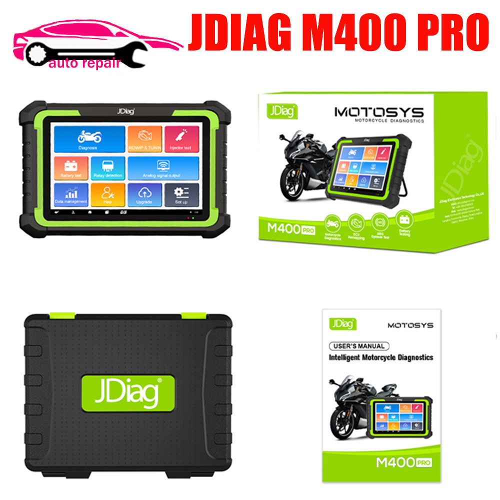 JDiag M400 pro Motorcycle Diagnostic Tool OBD2 Scanner Motorcycle Diagnose Tools ABS Engine For BMW 