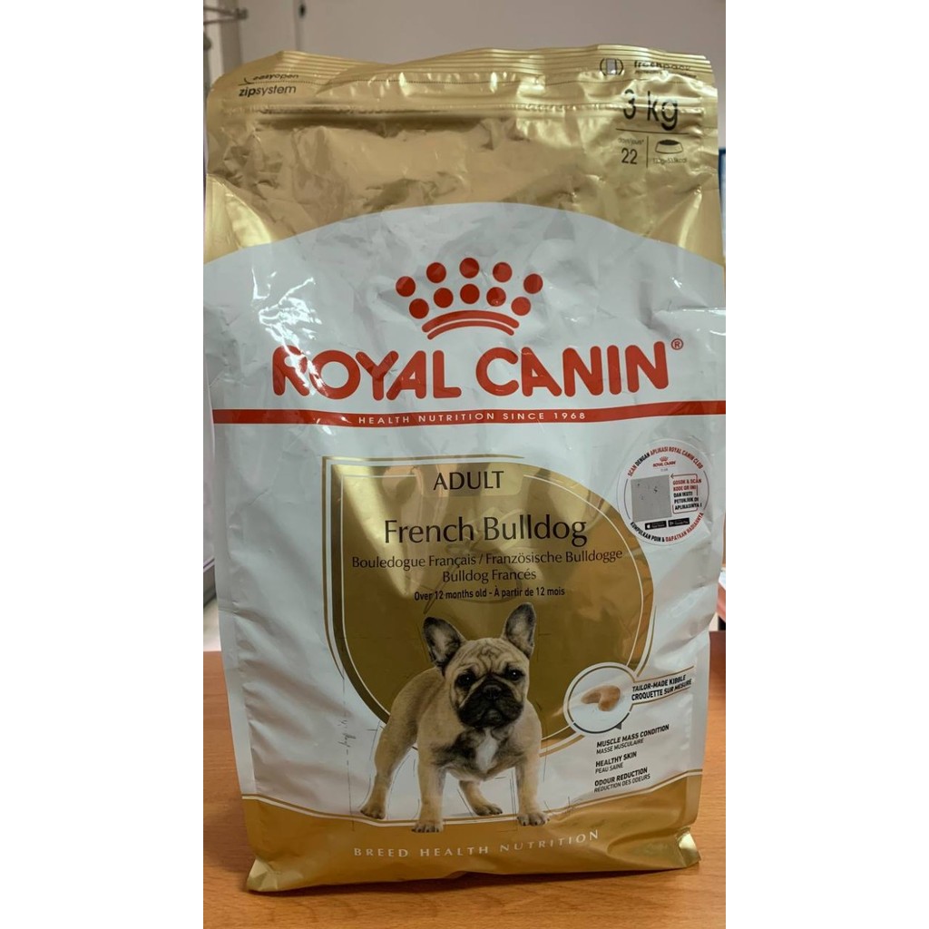 Jual--Part ROYAL CANIN BREED HEALT NUTRION, Makanan Anjing (FRENCH BULLDOG)