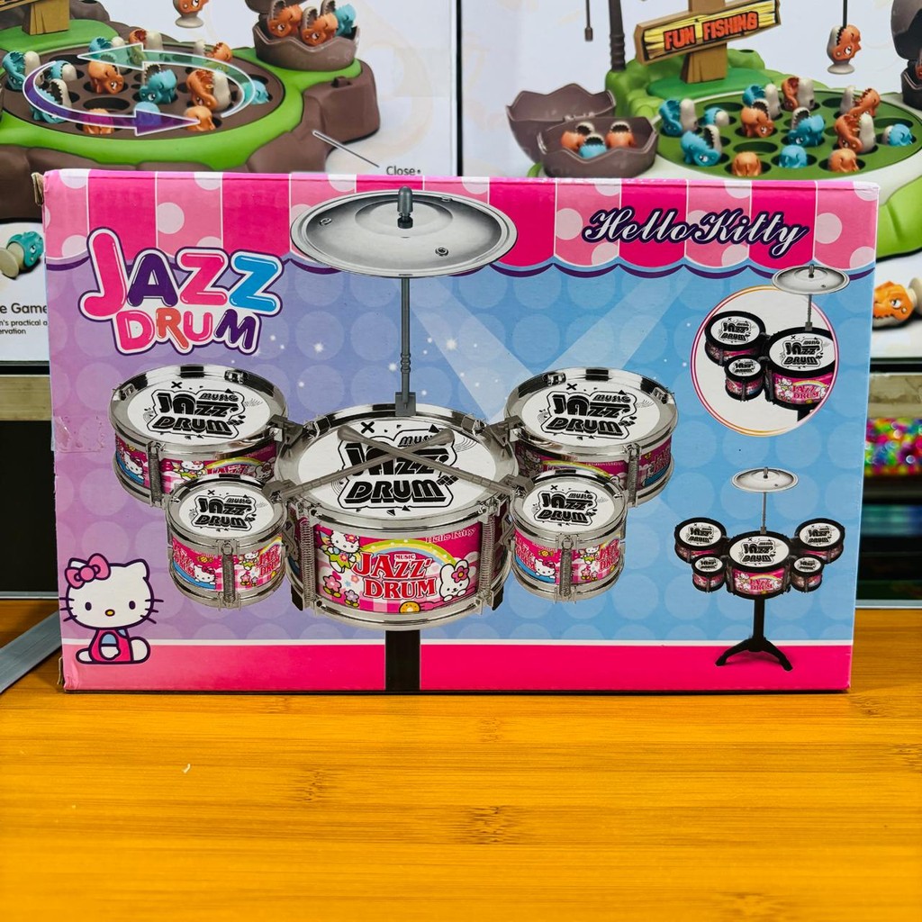 GENIUS KIDS MAINAN DRUM ANAK / JAZZ DRUM SET / DRUM BAND