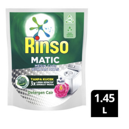 Rinso Matic Deterjen Cair Bukaan Atas