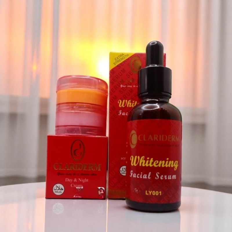 PAKET CLARIDERM 3in1(SERUM CREAM SUSUN)