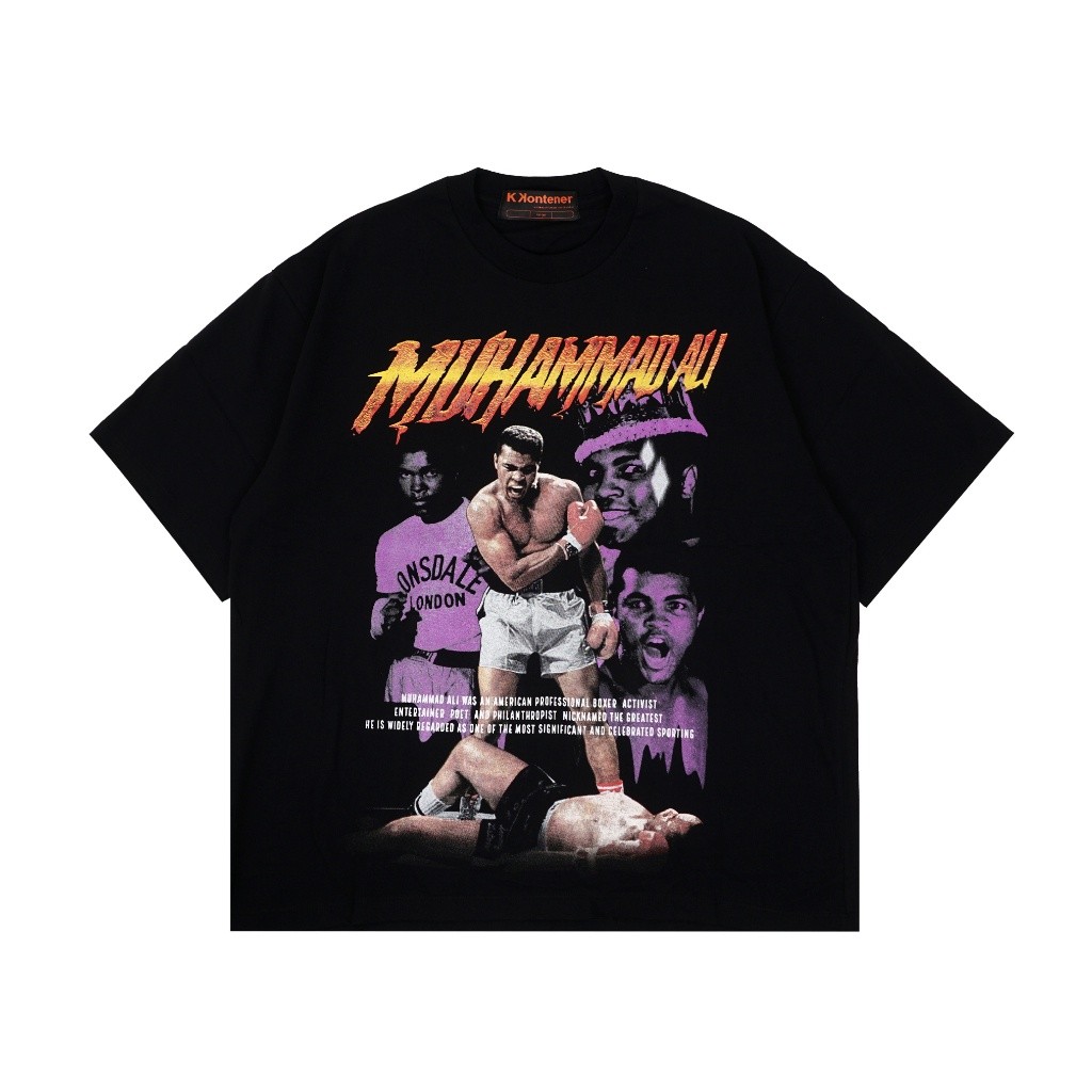 KKONTENER MUHAMMAD ALI OVERSIZE TSHIRT BLACK