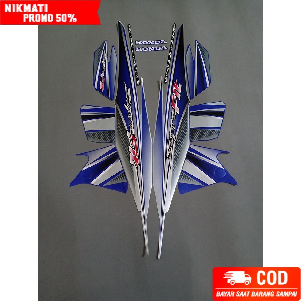 STIKER STRIPING LIS LES BODY MOTOR SUPRA FIT NEW 2006 FULL BODY