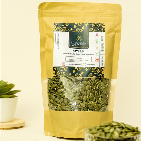 

Organic Raw Pumpkin Seeds Natural 1kg (Biji Labu Organik mentah)